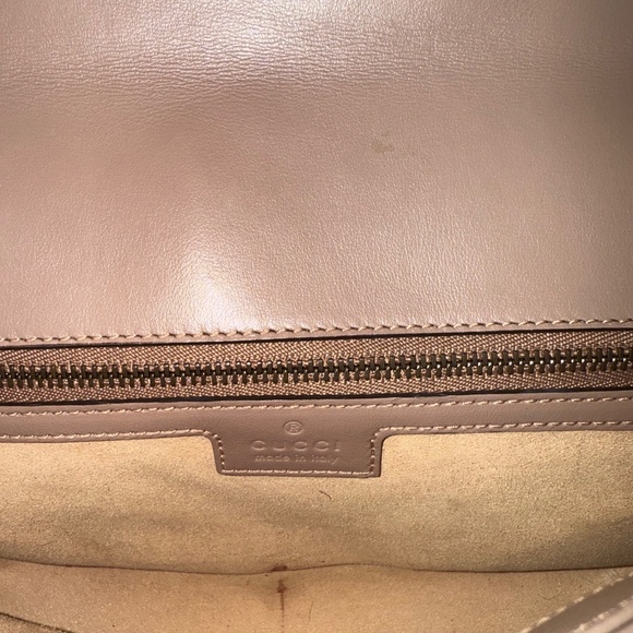 Taupe GUCCI Matelasse Medium GG Marmont Shoulder Bag - Picture 6 of 13